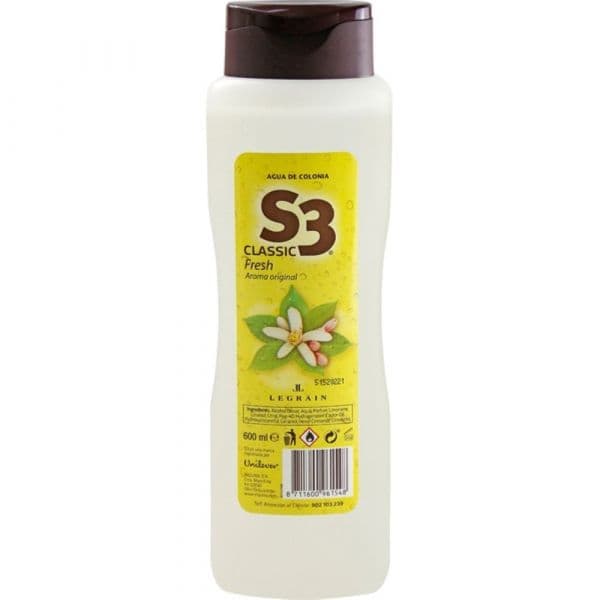 Legrain S3 S-3 Classic Fresh Eau de Cologne 600ml (Original)