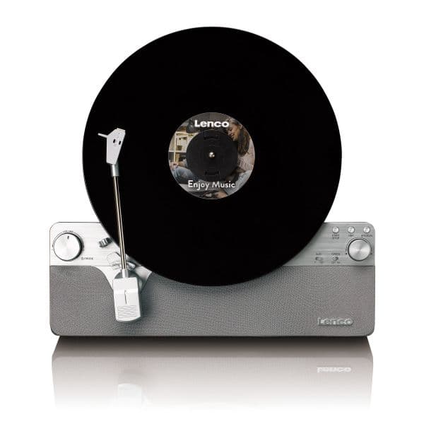 Gira-Discos Lenco LSA-071SI Vertical Bluetooth Automático Madeira Prata