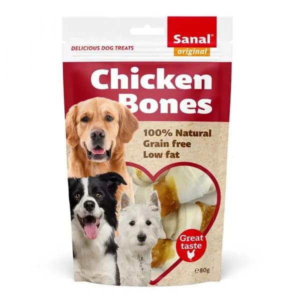 Sanal Dog Chicken Bones 80g