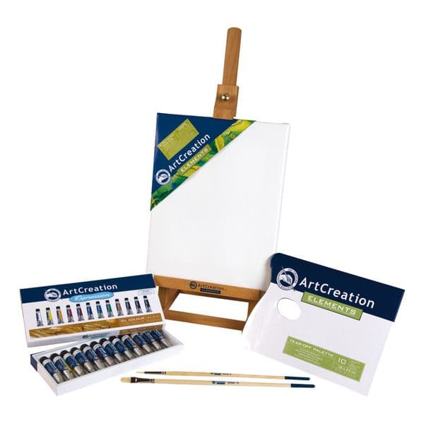 Artcreation Combi de Pintura a Óleo e Complementos p/ Iniciação Nesta Técnica Multicolor