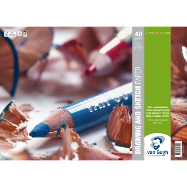 Van Gogh Bloco com Espiral Desenho 160 g M2 40 Fls 29 7 X 42 cm Multicolor