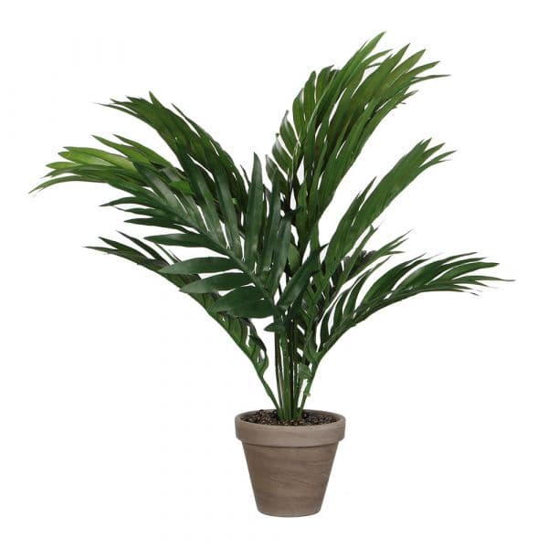 Mica Decorations Palmeira Amarela Ou Areca Pvc com Vaso Cinzento D11.5Cm-H45Xd60Cm - 83356