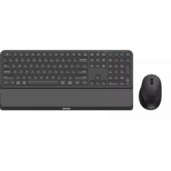 Teclado + Rato Philips SPT6607B Wireless Ergonómico 2.4GHz/Bluetooth - SPT6607B/31