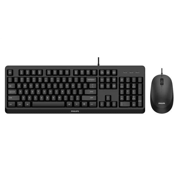 Teclado Philips SPT6207BL/16 Espanhol + Rato Preto