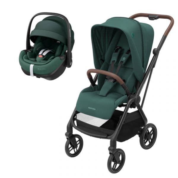 Duo Maxi-Cosi Leona 2 + Pebble 360º Pro Essential Green