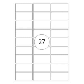 Etiquetas 63.5×29.6mm Transp. Mate Inkjet 25fls 675 Etique
