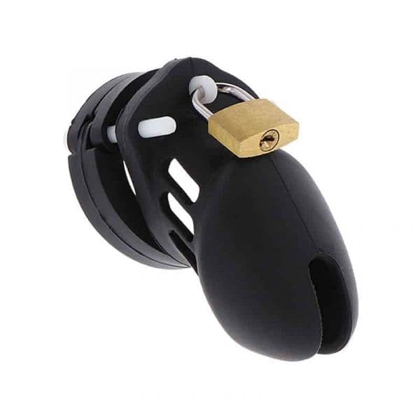 Hidden Desire Extreme Castidade Gaiola de Silicone Tamanho S Preto