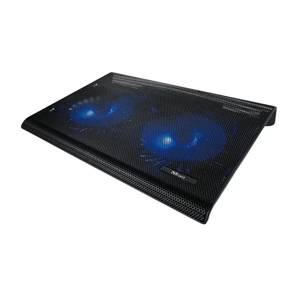 Trust Notebook Cooler Dual Fan Blue 10-17 - 20104