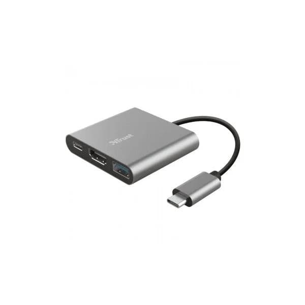 Trust Adaptador DALYX 3-IN-1 USB-C