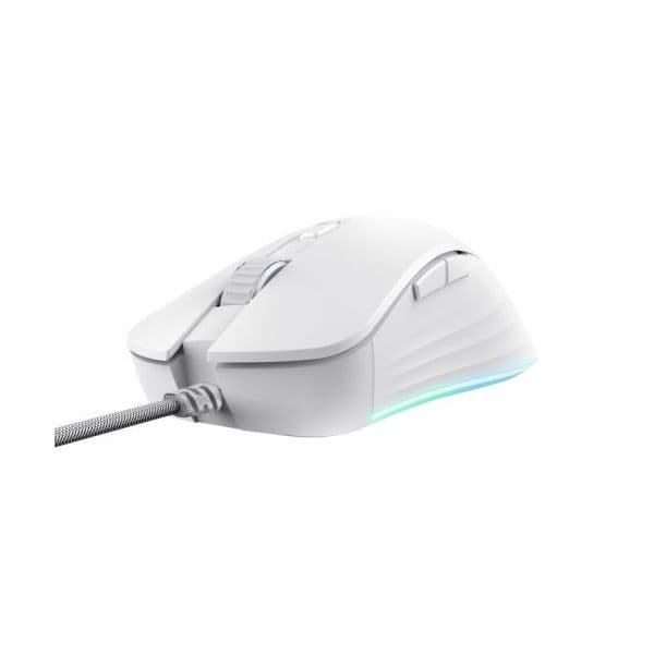 Trust GXT924W YBAR Plus RGB 25600 DPI Branco