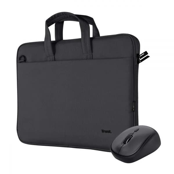 Trust Bologna para Portátil até 16" Preta + Rato Wireless