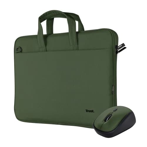 Trust Bologna para Portátil até 16" Verde + Rato Wireless