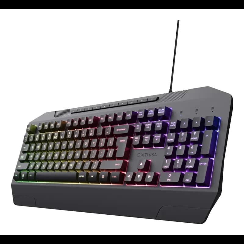 TRUST GAMING GXT 836 EVOCX Teclado Gaming LED Anti-Ghosting USB Layout Espanhol Preto
