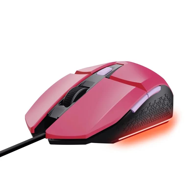 Trust GXT 109P Felox Rato Gaming Iluminado USB 6400 DPI Rosa