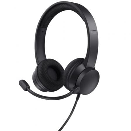 Auriculares Trust / Preto / TRU-AUR_AYDA_USB_ENC_BK