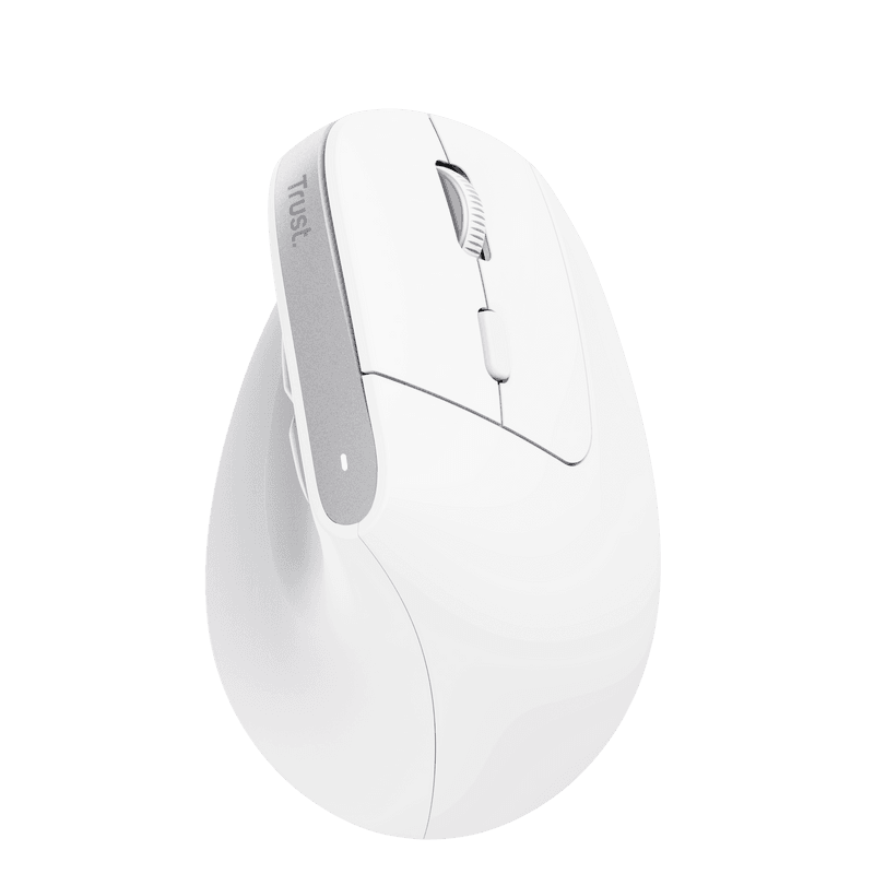Trust Bayo+ Ergonómico Sem Fios Branco