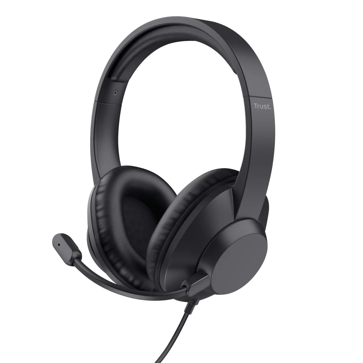 Trust Ayda Max Headset com Microfone, Jack 3.5, Preto