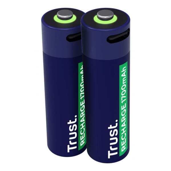 Trust Pilhas Recarregáveis AA 25584 Pack 2