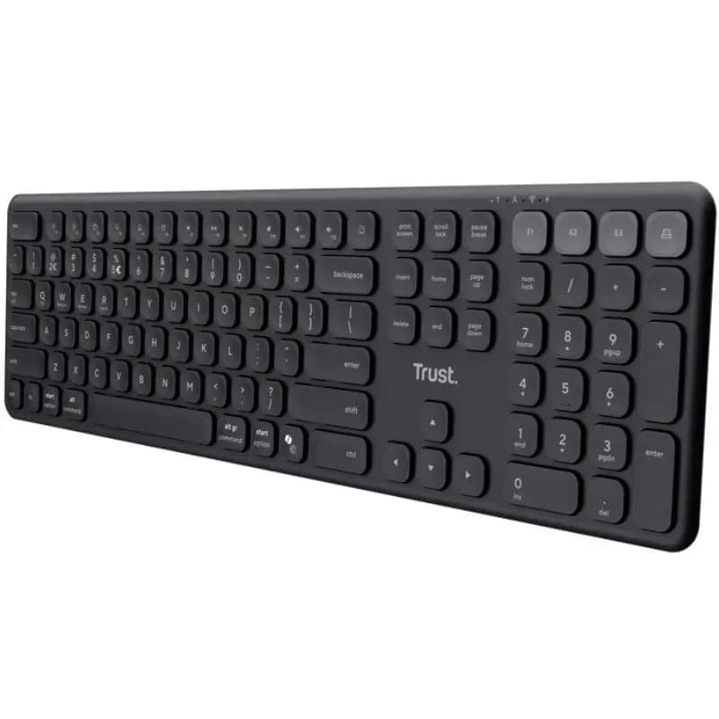 Teclado Trust Vaiya Sem Fios Preto Espanhol