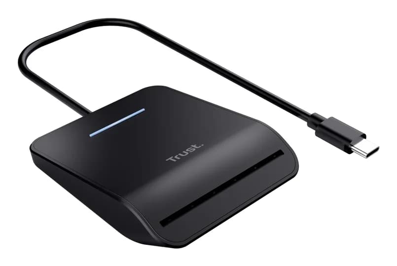 Trust Primo Leitor de Smartcard USB-C DNI 26061 Black