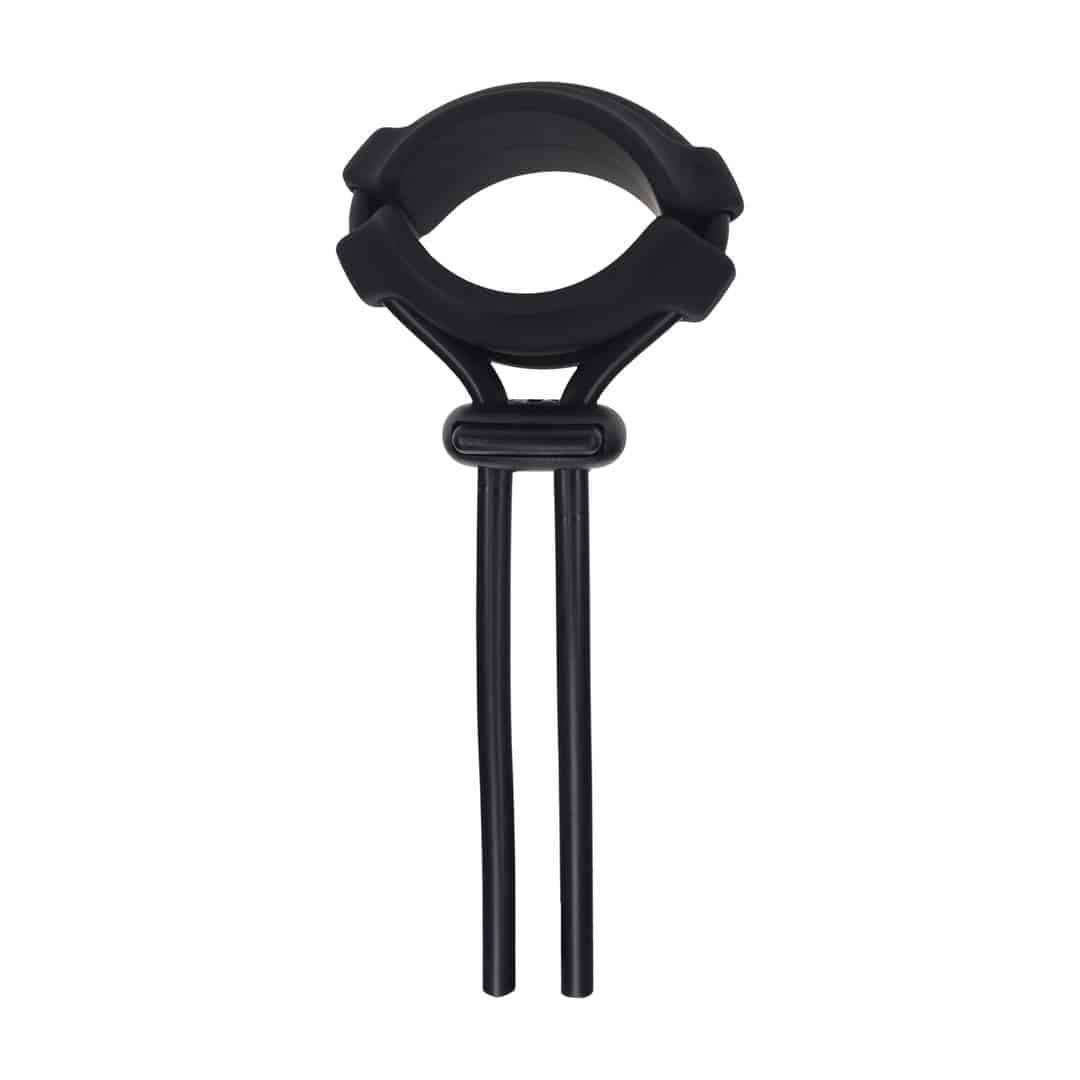 Anel Para O Pénis Em Silicone Ajustável E Desmontável 5Mm Preto Levelz