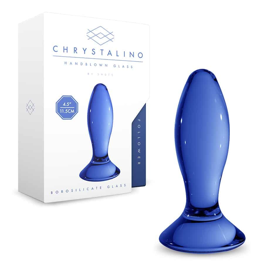 Chrystalino – Plug Em Vidro Follower  Azul