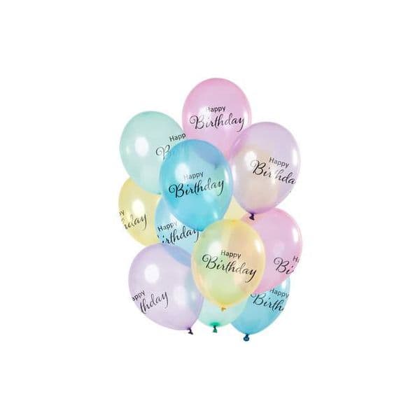 Folat Balões Transparente Happy Birthday - 130069330