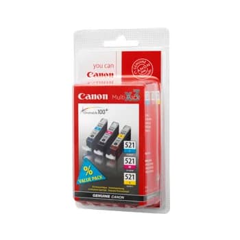 Tinteiro Canon CLI-521 CMY 2934B010 Multipack