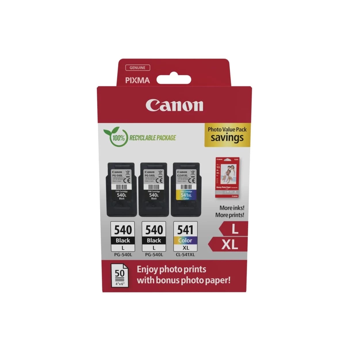 Canon 5224B015 tinteiro 3 unidade(s) Original Preto, Ciano, Magen