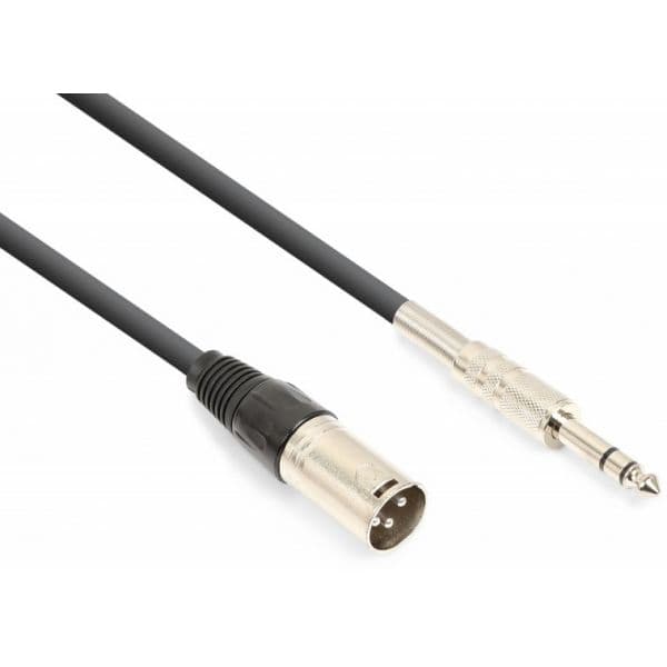 Cabo Canon Macho - Jack 6,35mm Macho Stéreo (3 Mts) - Vonyx - 177.744 - 177.744