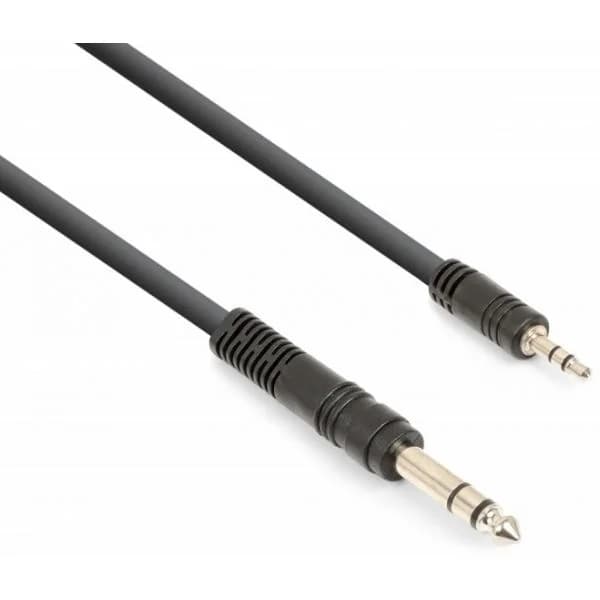 Vonyx Cabo Jack 3,5mm Macho Stéreo Jack 6,35mm Macho Stéreo (3 Mts) - 177.766