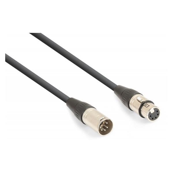 Cabo Dmx Canon Macho 5 Pinos - Canon Femea 5 Pinos (20 Mts) - Power Dynamics Connex - 177.935 - 177.935