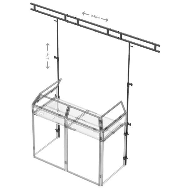 Vonyx Stand de Iluminação para Cabine Dj 180.033 (DB3L) - 180.034