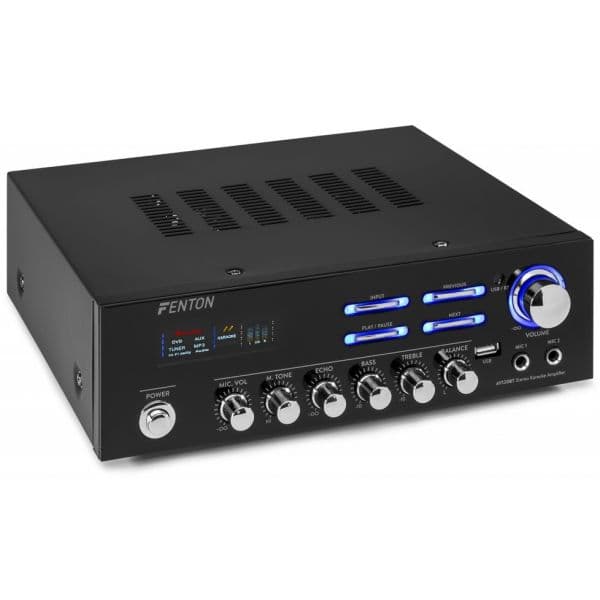 Fenton AV120BT Amplificador Stereo Hifi 120W Rms (2x60W a 8 Ohm) Bluetooth / usb / Aux