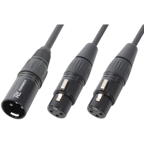 Cabo Canon Macho -> 2x Canon Fêmea Balanceado - Power Dynamics Connex - 176.977 - 176.977