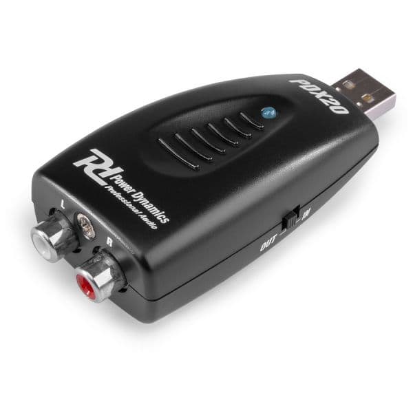 Power Dynamics Placa Interface de Áudio Digital usb -> Rca Analógico (PDX20) - 172.777