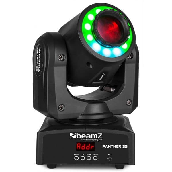 Beamz Moving Head led Spot 35W Rgb + Anel Dmx (panther 35) - 150.459