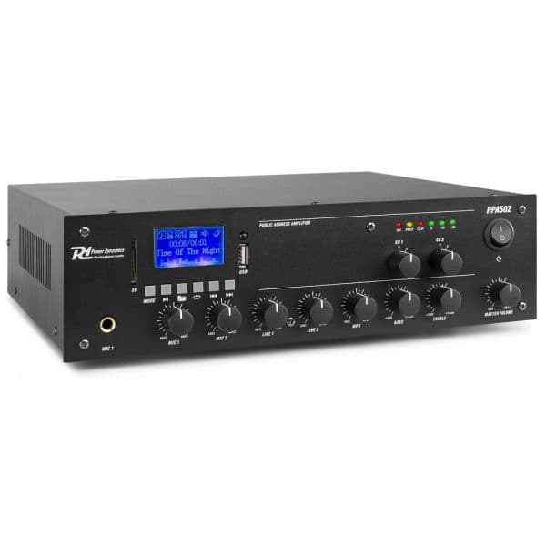 Power Dynamics Amplificador de Linha 100V PPA502 50W Bizona - 952.084