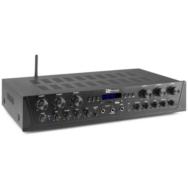 Power Dynamics Amplificador 6 Canais Bluetooth FM MP3/USB/SD 6x 100W - PV260BT