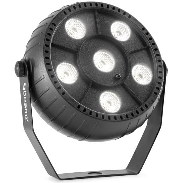 BEAMZ Projector PAR 6x 1W Branco a Bateria (PLP12)