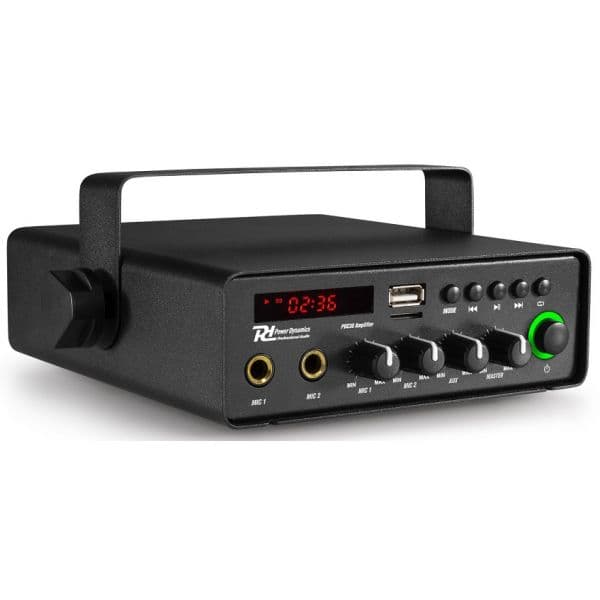 Power Dynamics Amplificador 30W 12V/220V Bluetooth/microsd/usb (PDC30)