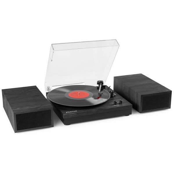 Gira-Discos Fenton Gira Discos Bluetooth C/ Colunas (RP165B) Preto/cinza