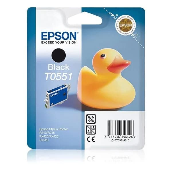 Tinteiro Epson T0551 C13T055140 Black