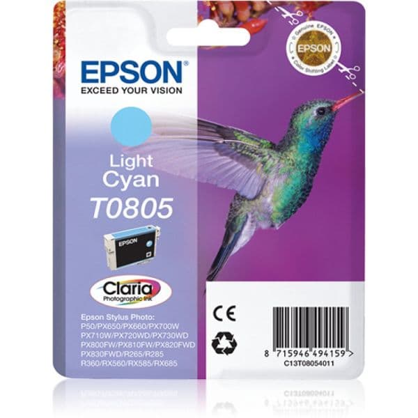 Tinteiro Epson T0805 C13T080540 Light Cyan