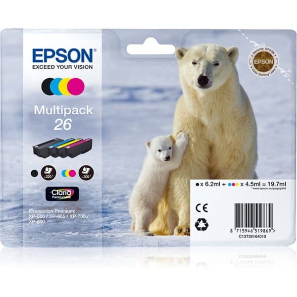 Tinteiro Epson T261640 26 Multipack - C13T26164010