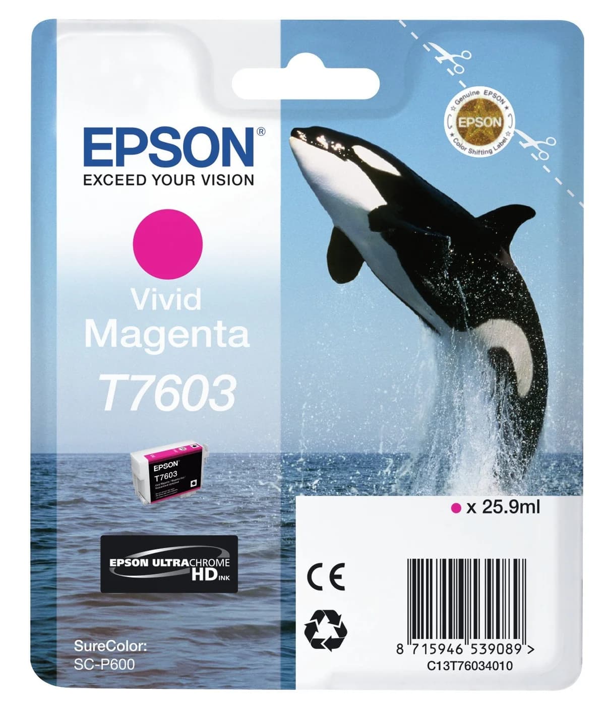 Tinteiro Epson T7603 C13T76034010 Vivid Magenta
