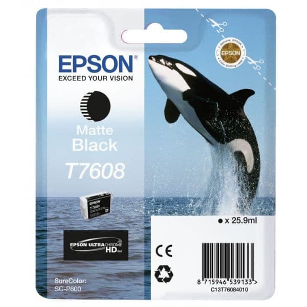 Tinteiro Epson SC-P600 Black - C13T76084010