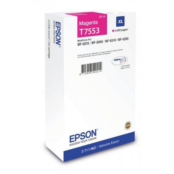 Tinteiro Epson L Magenta p/ WF-8xxx - C13T756340
