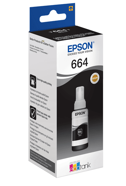 Tinteiro Epson 664 Ecotank Preto Ink bottle (70ml)