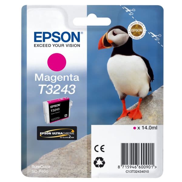 Tinteiro Epson T3243 C13T32434010 Magenta